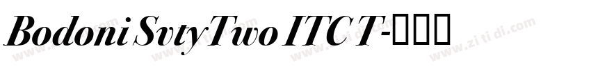 Bodoni SvtyTwo ITC T字体转换